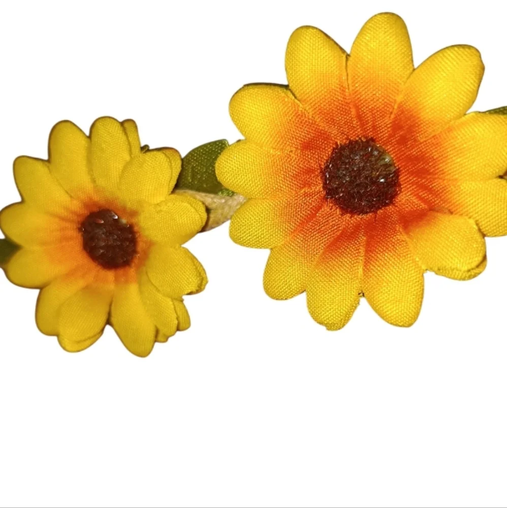 4/$15 Hair Boho Wedding Sunflower Headband for Women Handmade Hair Boho Wedding